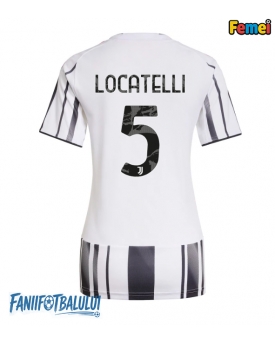 Juventus Manuel Locatelli #5 Tricou Fotbal Replică 2025-26 Femei Acasa